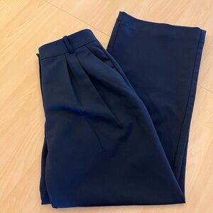 Abercrombie Curve Love High Rise Wide Leg Pants Size 6 Short Black